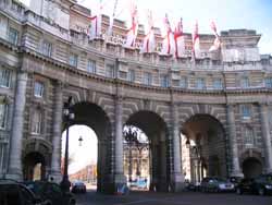 Admiralty Arch - entrance from Trafalgar Square to St.James`s Park